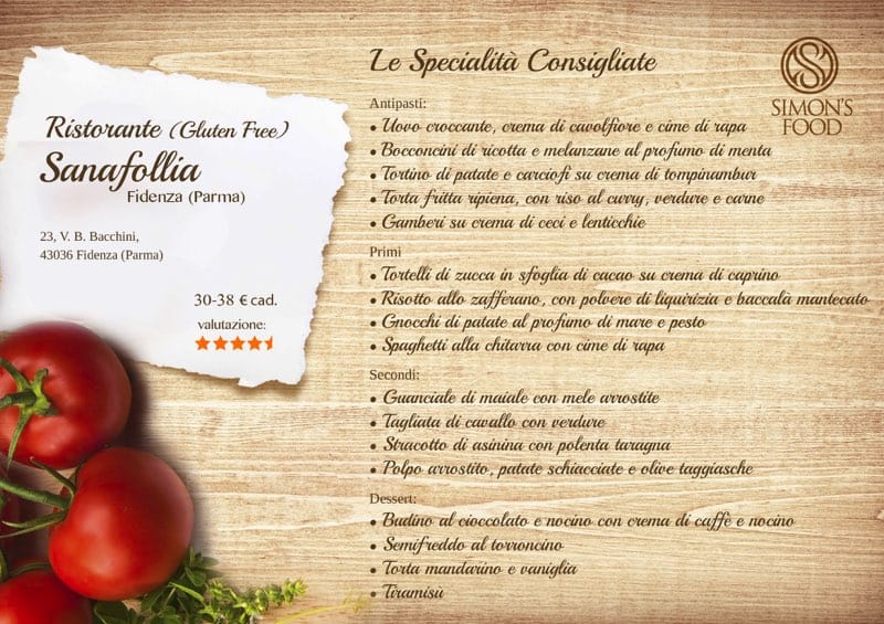 Ristorante Sanafollia - Gluten free