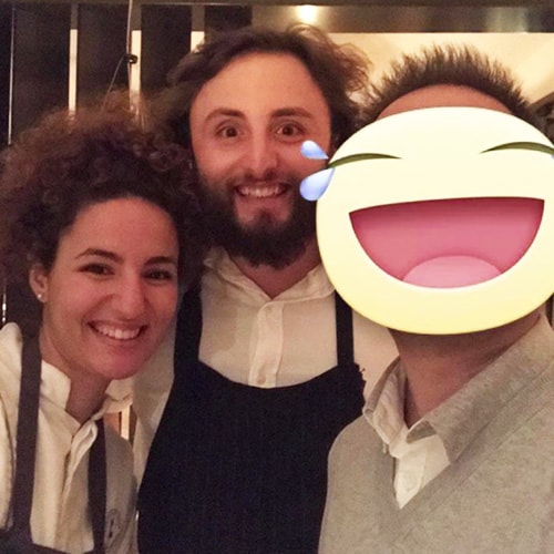Con i due amici e concorrenti del reality Top Chef Italia 2017 La Pastry Chef Majda Nabaouie e lo Chef Luca Natalini