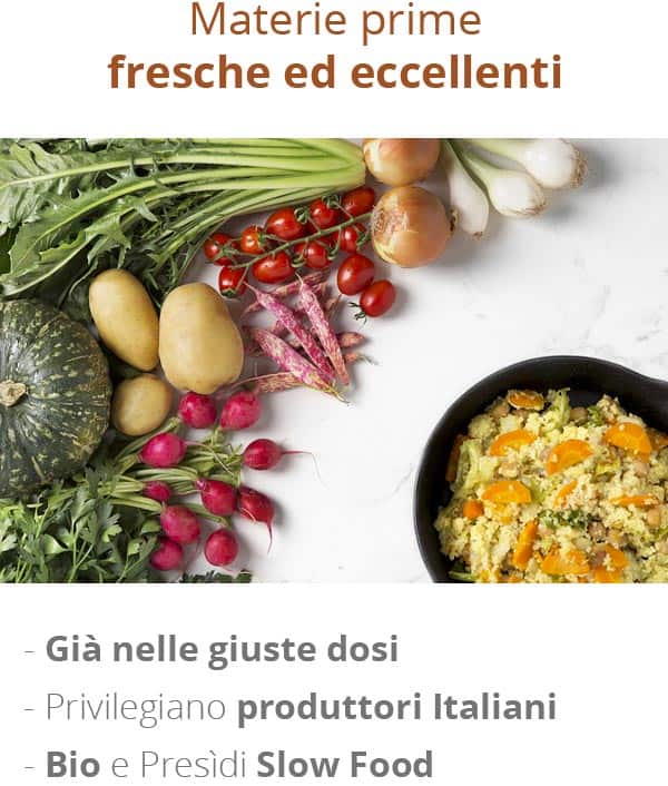 Materie prime fresche eccellenti Materie prime fresche ed eccellenti