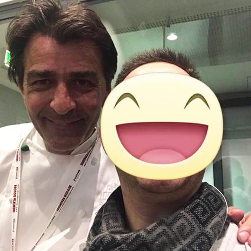 Con Lo chef Francese Yannick Alleno - 3 stelle Michelin