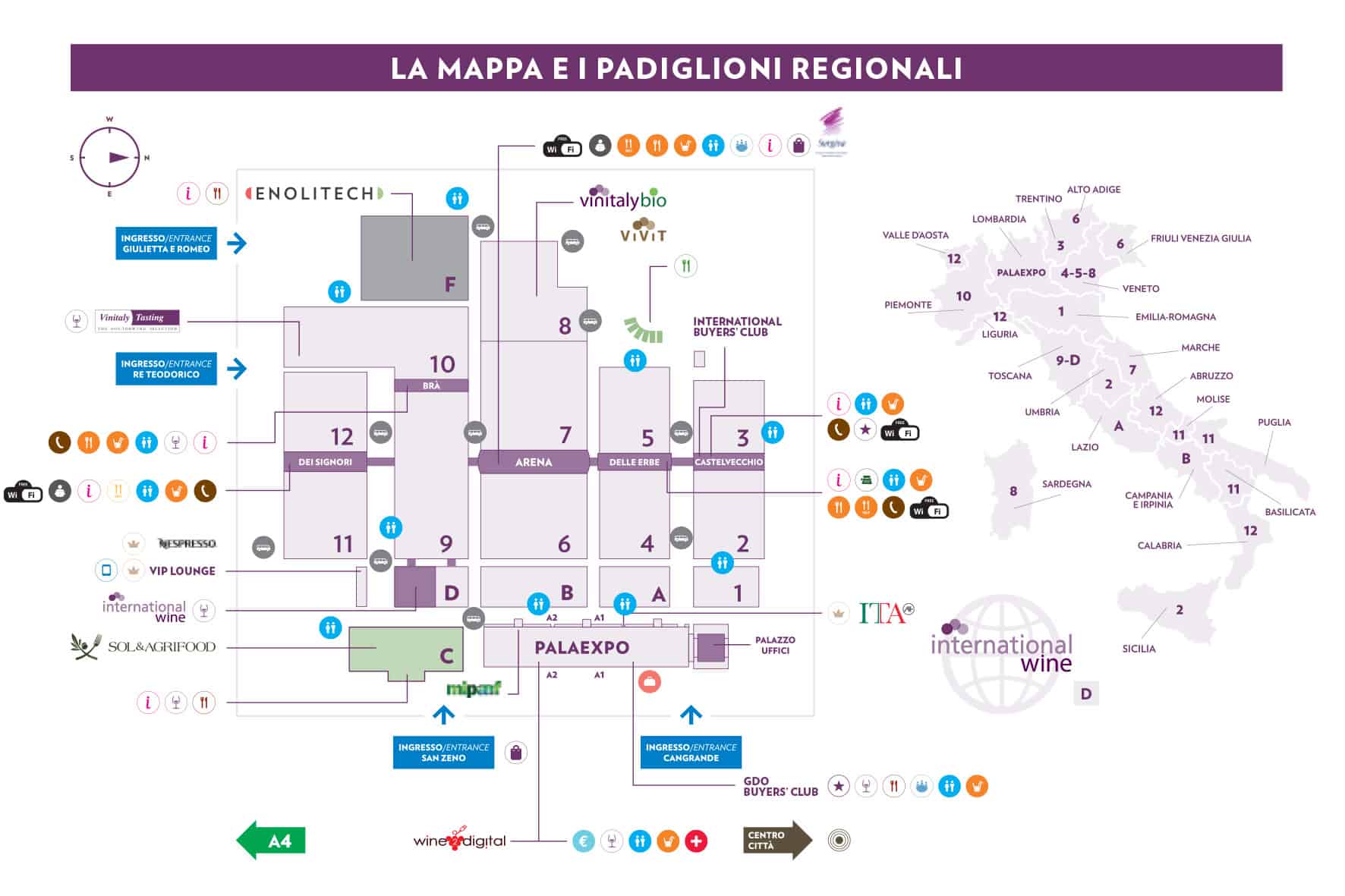 Mappa Vinitaly 2018