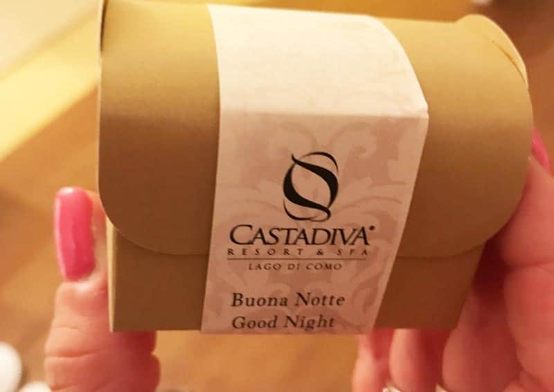 Castadiva - i cioccolatini della Buona Notte Omaggiati dall'Hotel