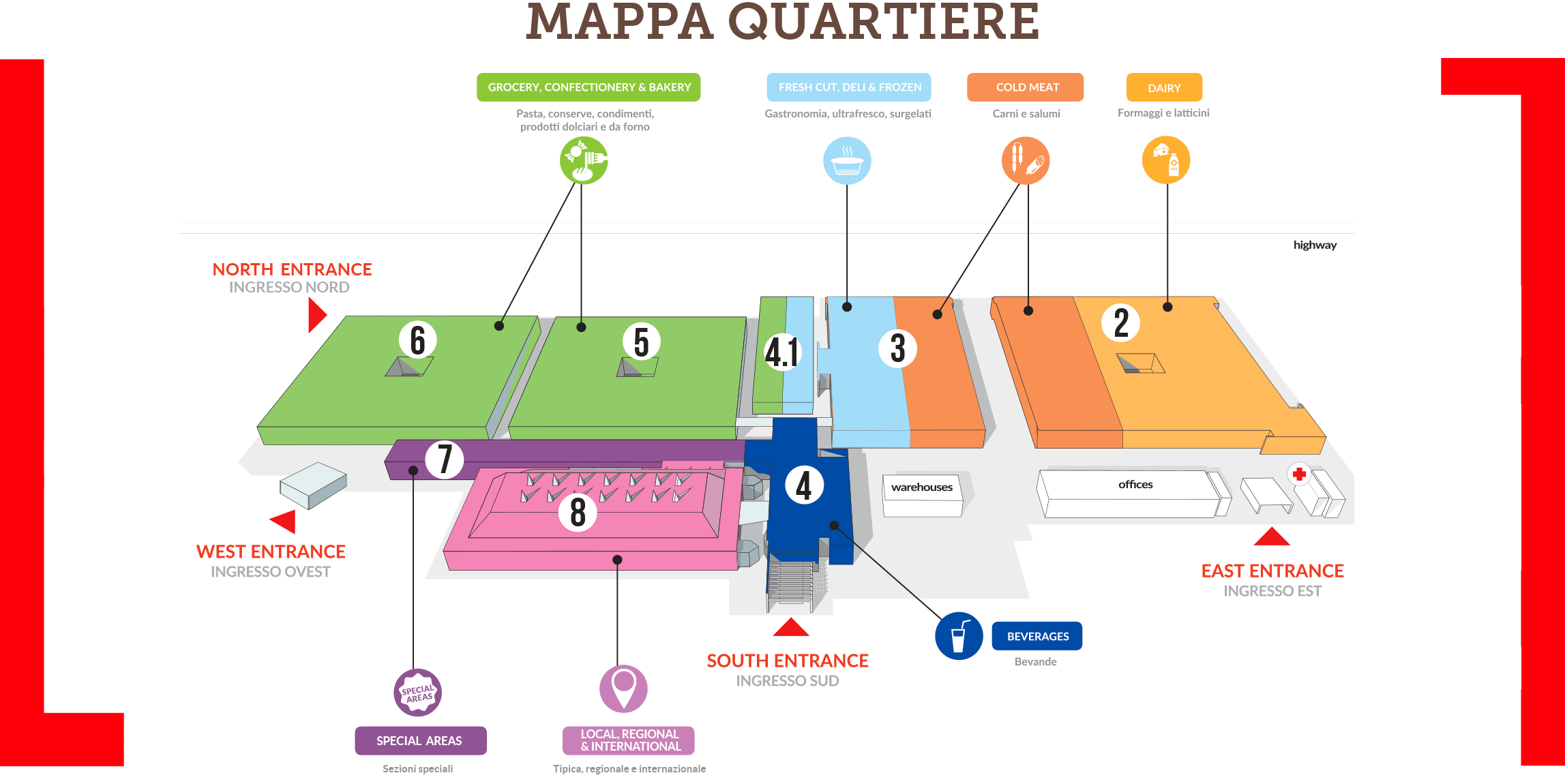 Cibus 2018 a Parma, la mappa