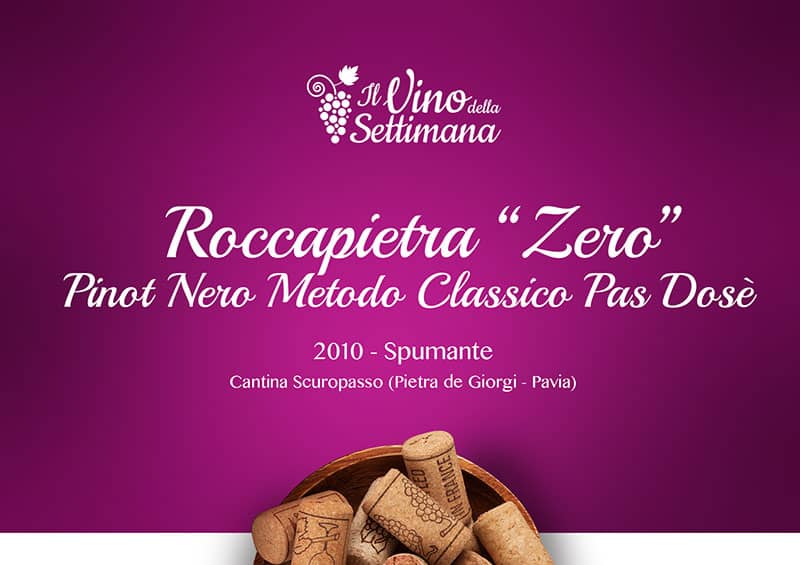 Roccapietra "Zero", blanc de noir pas dosè