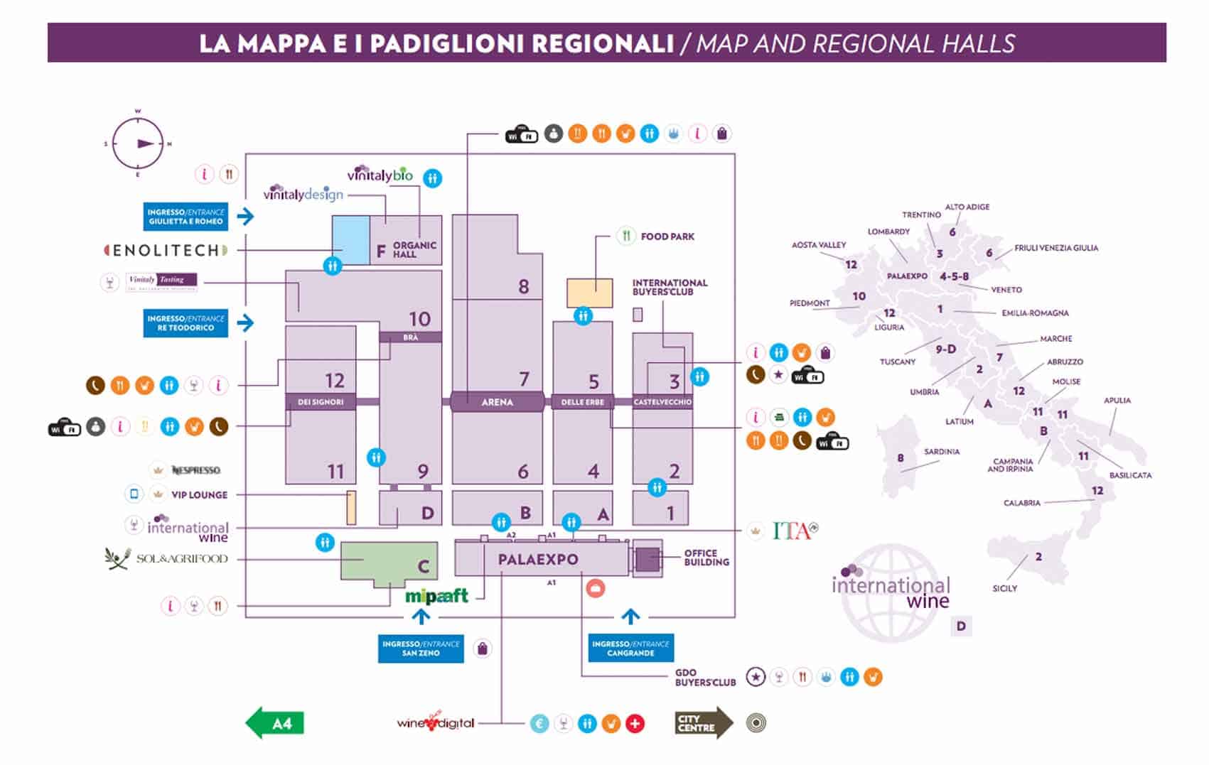 Mappa Vinitaly 2018