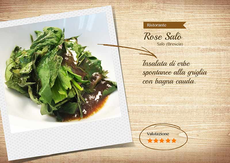 Ristorante Rose Salò - Insalata e bagna cauda