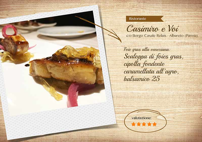 Ristorante Casimiro e voi, scaloppa di foie gras