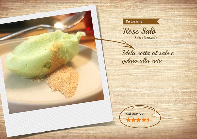 Ristorante Rose Salò - gelato alla ruta