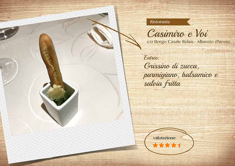 foto Ristorante Casimiro e voi, Entree Grissino di Zucca