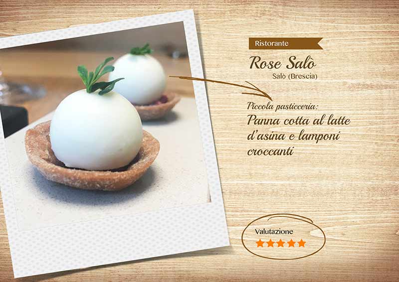 Ristorante Rose Salò - panna cotta al latte d’Asina