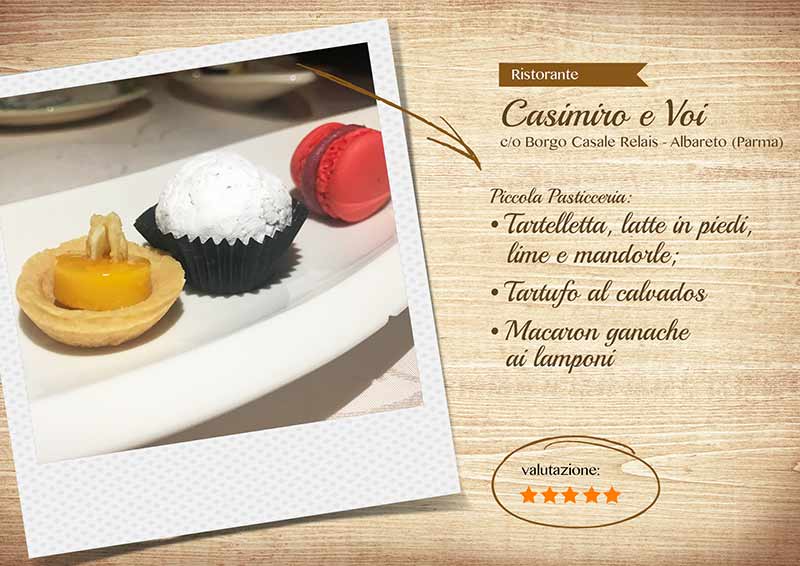 Ristorante Casimiro e voi, piccola pasticceria