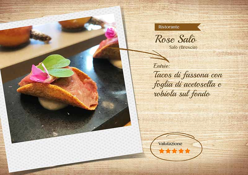 Ristorante Rose Salò - Tacos di fassona