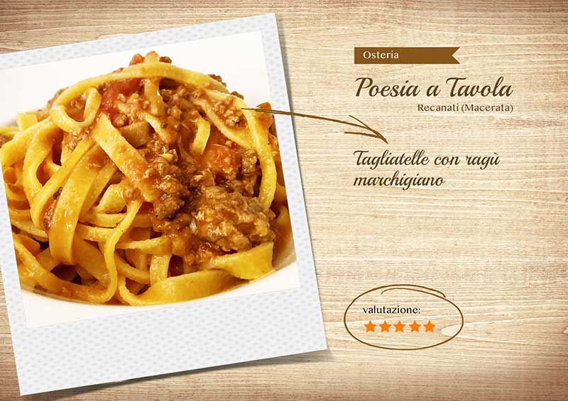 Poesia a Tavola - tagliatelle ragu-sito