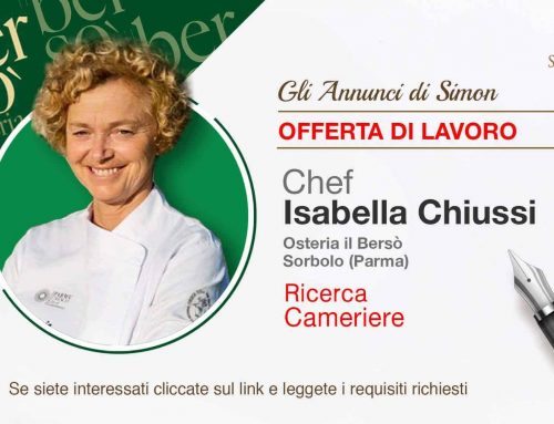 Cercasi Cameriere per Osteria il Bersò (Sorbolo – Parma)