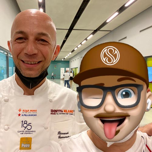 Con lo chef 1 stella Michelin Riccardo Camanini