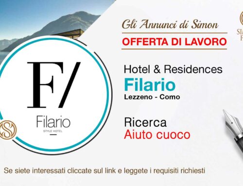 Cercasi aiuto cuoco per Hotel & Residence Filario a Lezzeno (Lago di Como)